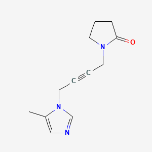 1-[4-(5-methyl-1H-imidazol-1-yl)-2-butynyl]-2-pyrrolidinone