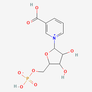 molecular formula C11H14NO9P B1198272 nicotinic acid mononucleotide 