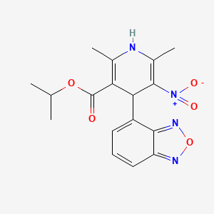Propan-2-yl 4-(2,1,3-benzoxadiazol-4-yl)-2,6-dimethyl-5-nitro-1,4-dihydropyridine-3-carboxylate
