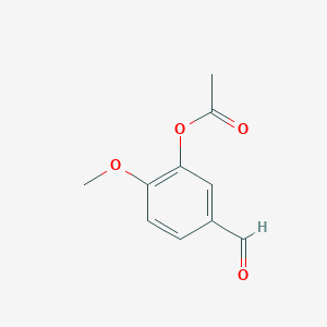 molecular formula C10H10O4 B119829 5-Formyl-2-methoxyphenyl Acetate CAS No. 881-57-2
