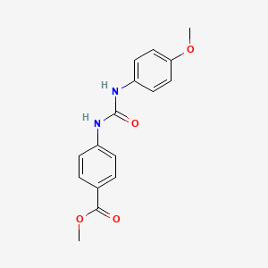 4-[[(4-Methoxyanilino)-oxomethyl]amino]benzoic acid methyl ester