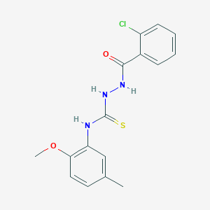 1-[[(2-Chlorophenyl)-oxomethyl]amino]-3-(2-methoxy-5-methylphenyl)thiourea