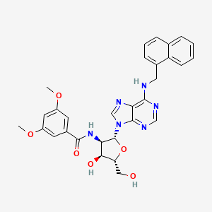 N-Naphthalen-1-ylmethyl-2'-[3,5-dimethoxybenzamido]-2'-deoxy-adenosine