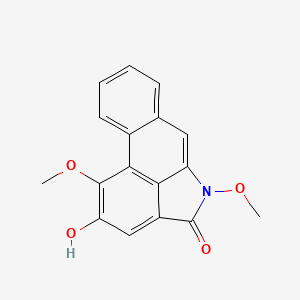 molecular formula C17H13NO4 B1198323 2-羟基-1,5-二甲氧基二苯并[cd,f]吲哚-4(5H)-酮 