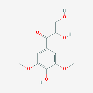 molecular formula C11H14O6 B119833 2,3,4'-Trihydroxy-3',5'-dimethoxypropiophenone CAS No. 33900-74-2