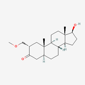 molecular formula C21H34O3 B1198334 17beta-Hydroxy-2alpha-(methoxymethyl)-5alpha-androstan-3-one CAS No. 6945-90-0