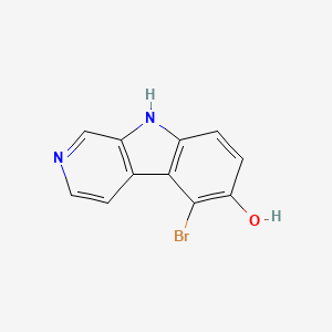 9H-Pyrido(3,4-b)indol-6-ol, 5-bromo-