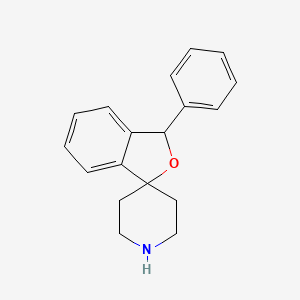 molecular formula C18H19NO B1198349 3-Phenylspiro[isobenzofuran-1(3H),4'-piperidine] CAS No. 59142-94-8