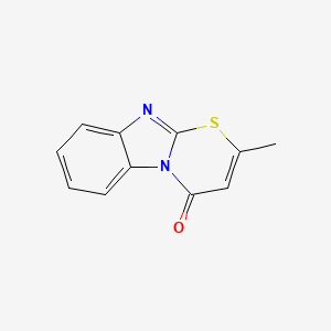 2-Methylbenzimidazo(2,1-b)-2,3-dihydro-1,3-thiazin-4-one