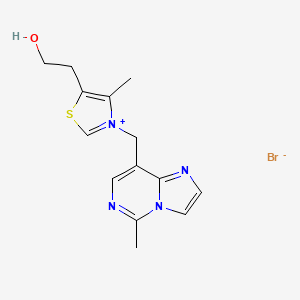 N-((5-Methylimidazo(1,2-c)pyrimidin-8-yl)methyl)-4-methyl-5-(2-hydroxyethyl)thiazolium bromide