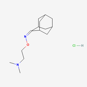 molecular formula C14H25ClN2O B1198369 2-(2-adamantylideneamino)oxy-N,N-dimethylethanamine;hydrochloride CAS No. 82940-77-0