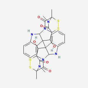 molecular formula C30H28N6O6S4 B1198371 Verticillin A CAS No. 32164-16-2