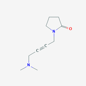 molecular formula C10H16N2O B1198373 1-(4-Dimethylamino-but-2-ynyl)-pyrrolidin-2-one CAS No. 3854-02-2