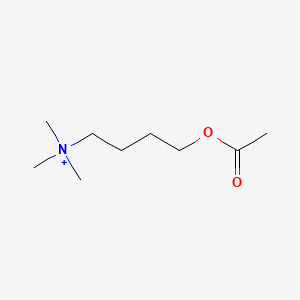 molecular formula C9H20NO2+ B1198375 (4-Acetoxybutyl)trimethylammonium CAS No. 34373-95-0