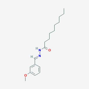 molecular formula C18H28N2O2 B11983751 N'-(3-Methoxybenzylidene)decanohydrazide CAS No. 303064-45-1