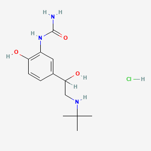 molecular formula C13H22ClN3O3 B1198379 Carbuterol Hydrochloride CAS No. 34866-46-1