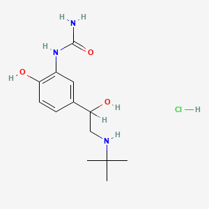 molecular formula C13H22ClN3O3 B1198379 盐酸卡比索罗 CAS No. 34866-46-1