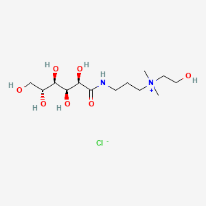 molecular formula C13H29N2O7.Cl<br>C13H29ClN2O7 B1198380 Quaternium-22 CAS No. 51812-80-7