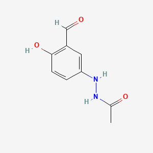 molecular formula C9H10N2O3 B1198383 N-Acetyl-N'-(3-formyl-4-hydroxyphenyl)hydrazine CAS No. 61172-42-7