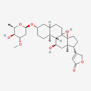 molecular formula C30H46O8 B1198387 叉叶藤苷 CAS No. 508-84-9