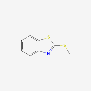 molecular formula C8H7NS2 B1198390 2-(Methylthio)benzothiazole CAS No. 615-22-5