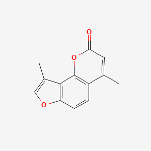molecular formula C13H10O3 B1198392 4,4'-Dimethylangelicin CAS No. 22975-76-4