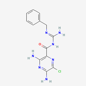 molecular formula C13H14ClN7O B1198395 Benzamil CAS No. 2898-76-2