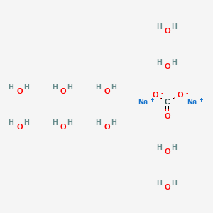 molecular formula CH4NaO4 B1198397 Sodium carbonate decahydrate CAS No. 6132-02-1