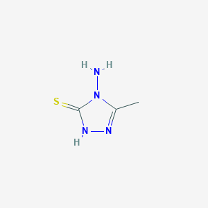 molecular formula C3H6N4S B119840 4-amino-5-methyl-4H-1,2,4-triazole-3-thiol CAS No. 20939-15-5