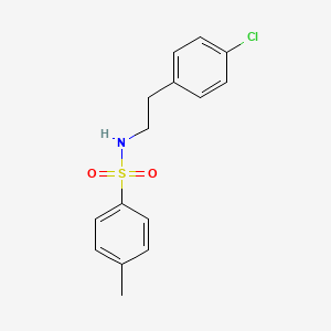 molecular formula C15H16ClNO2S B11984004 N-[2-(4-chlorophenyl)ethyl]-4-methylbenzenesulfonamide 