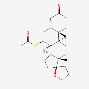 molecular formula C24H34O3S B1198412 Spiroxasone CAS No. 6673-97-8