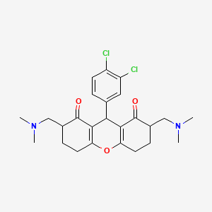 9-(3,4-dichlorophenyl)-2,7-bis((dimethylamino)methyl)-3,4,5,6,7,9-hexahydro-1H-xanthene-1,8(2H)-dione