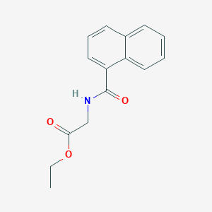 molecular formula C15H15NO3 B11984411 Ethyl (1-naphthoylamino)acetate 