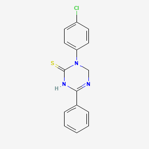 3-(4-Chlorophenyl)-6-phenyl-1,4-dihydro-1,3,5-triazine-2-thione