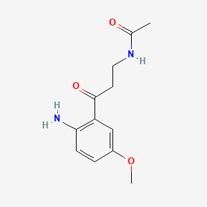 molecular formula C12H16N2O3 B1198449 N-Acetyl-5-methoxy kynurenamine CAS No. 52450-39-2
