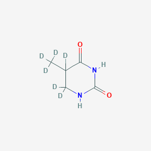 molecular formula C5H8N2O2 B119845 5,6,6-Trideuterio-5-(trideuteriomethyl)-1,3-diazinane-2,4-dione CAS No. 334473-42-6