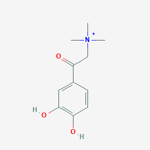 molecular formula C11H16NO3+ B1198451 [2-(3,4-Dihydroxyphenyl)-2-oxoethyl]-trimethylammonium 
