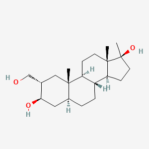 molecular formula C21H36O3 B1198453 2alpha-(Hydroxymethyl)-17-methyl-5alpha-androstane-3beta,17beta-diol CAS No. 6945-91-1