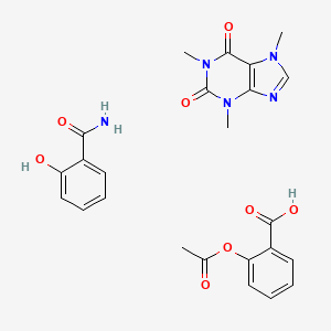 Aspirin mixture with caffeine and salicylamide