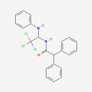 molecular formula C22H19Cl3N2O B11984668 N-(1-anilino-2,2,2-trichloroethyl)-2,2-diphenylacetamide CAS No. 303061-53-2