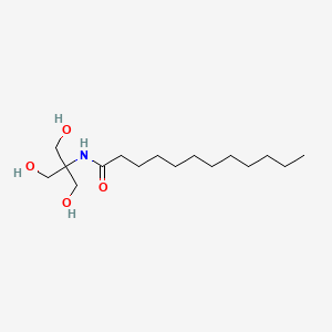 molecular formula C16H33NO4 B11984808 Dodecanamide, N-(tris(hydroxymethyl)methyl)- CAS No. 63979-60-2