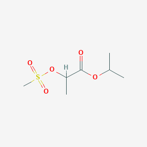 Propanoic acid, 2-((methylsulfonyl)oxy)-, 1-methylethyl ester