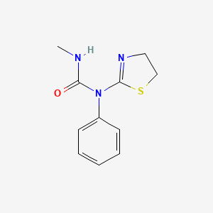 molecular formula C11H13N3OS B11984855 1-(4,5-Dihydro-1,3-thiazol-2-yl)-3-methyl-1-phenylurea 