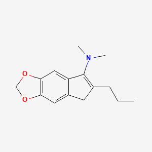 2-n-Propyl-3-dimethylamino-5,6-methylenedioxyindene