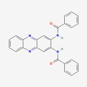 molecular formula C26H18N4O2 B11984943 Benzamide, N,N'-2,3-phenazinediylbis- CAS No. 108112-50-1