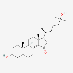 molecular formula C27H44O3 B1198496 3,25-Dihydroxycholest-8(14)-en-15-one 
