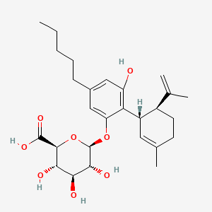 (2S,3S,4S,5R,6S)-3,4,5-trihydroxy-6-[3-hydroxy-2-[(1S,6S)-3-methyl-6-prop-1-en-2-ylcyclohex-2-en-1-yl]-5-pentylphenoxy]oxane-2-carboxylic acid