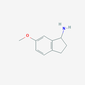 molecular formula C10H13NO B011985 6-Methoxy-2,3-dihydro-1H-inden-1-amine CAS No. 103028-81-5