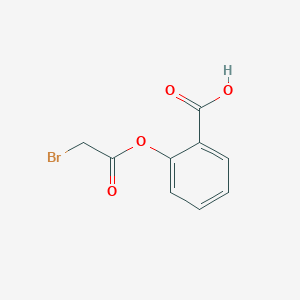 molecular formula C9H7BrO4 B1198505 2-[(Bromoacetyl)oxy]benzoic acid CAS No. 77382-69-5
