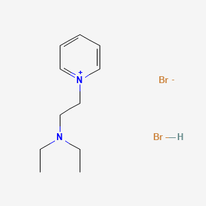 Pyridinium, 1-(2-(diethylamino)ethyl)-, bromide, hydrobromide